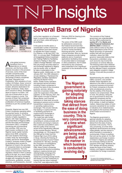 Several Bans of Nigeria